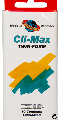 Kondomo.dk Worlds Best Cli-Max twin form kondomer
